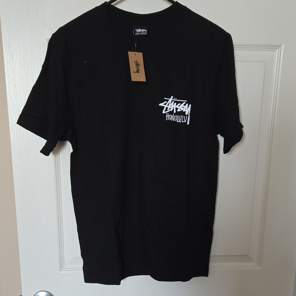 Stussy HONOLULU EXCLUSIVE Black Tee Size S